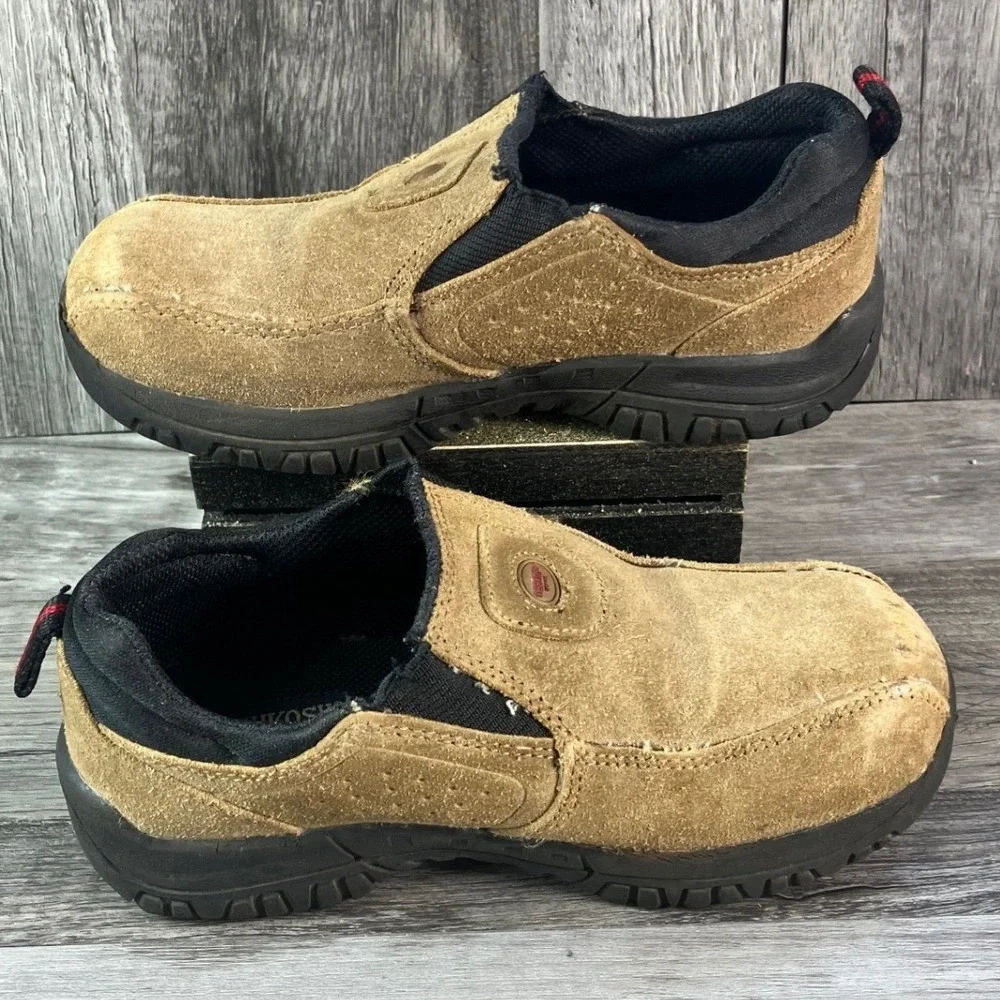OshKosh Bgosh Andrew Kids Tan Suede Leather Slip On Loafers Size 10 9M2140